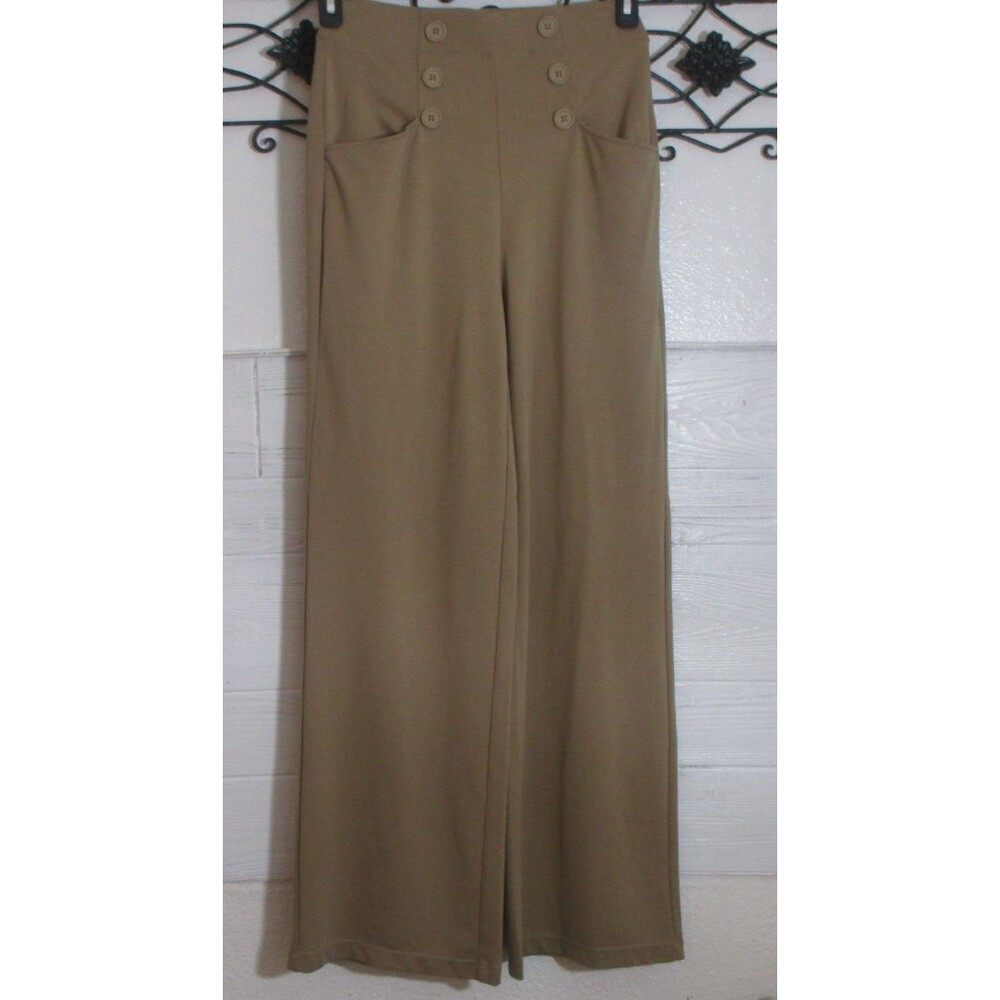 Max Studio Women's Pull-on Pants Size XS Tan Elastic Waist